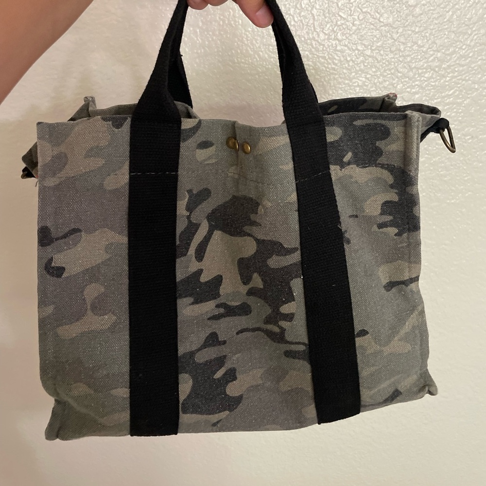 Camouflage Canvas Tote Bag
